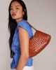 Dragon Diffusion Dragon Diffusion rosanna woven leather shoulder bag in tan-Brown - 2