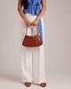 Dragon Diffusion Dragon Diffusion rosanna woven leather shoulder bag in tan-Brown - 3