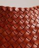 Dragon Diffusion Dragon Diffusion rosanna woven leather shoulder bag in tan-Brown - 4
