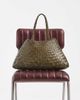 Dragon Diffusion Dragon Diffusion santa croce big woven leather bag in black-Green - 2