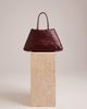 Dragon Diffusion Dragon Diffusion santa croce big woven leather bag in burgundy-Red - 4