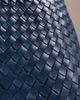 Dragon Diffusion Dragon Diffusion santa croce big woven leather bag in navy blue - 4