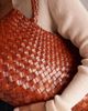 Dragon Diffusion Dragon Diffusion santa croce big woven leather bag in tan-Brown - 2