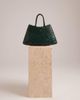 Dragon Diffusion Dragon Diffusion santa croce small woven leather bag in dark green - 3