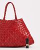 Dragon Diffusion Dragon Diffusion Santa Croce small woven leather bag in poppy red - 2