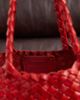 Dragon Diffusion Dragon Diffusion Santa Croce small woven leather bag in poppy red - 4