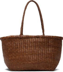 Dragon Diffusion Dragon Diffusion Tan Basket Weave Small Tote