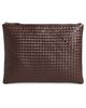 DRAGON DIFFUSION DRAGON DIFFUSION Woven Leather Pouch Bruciato One - 1