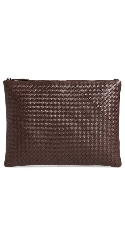 DRAGON DIFFUSION DRAGON DIFFUSION Woven Leather Pouch Bruciato One