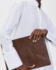 DRAGON DIFFUSION DRAGON DIFFUSION Woven Leather Pouch Bruciato One - 3
