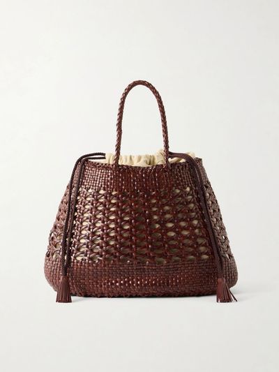 DRAGON DIFFUSION Santa Cano woven leather tote