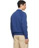 Drake's Drake's Blue Cotton Quarter Zip Sweatshirt - 3