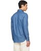Drake's Drake's Blue Cotton Two-Pocket Work Denim Shirt - 3