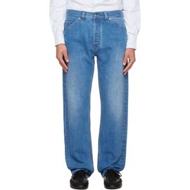 Drake's Drake's Blue Five-Pocket Selvedge Denim Jeans