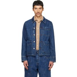 Drake's Drake's Blue Work Denim Jacket