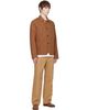 Drake's Drake's Brown Canvas Mitred Chore Jacket - 4