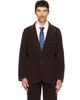Drake's Drake's Brown Cotton Corduroy Games Mk. I Blazer - 1