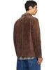 Drake's Drake's Brown Heavyweight Five-Pocket Chore Suede Jacket - 3