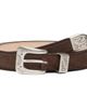 Drake's Drake's Brown Suede Western Belt - 1