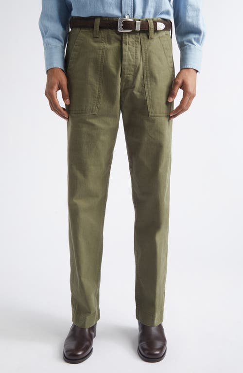 Drake's Drake's Cotton Twill Fatigue Trousers