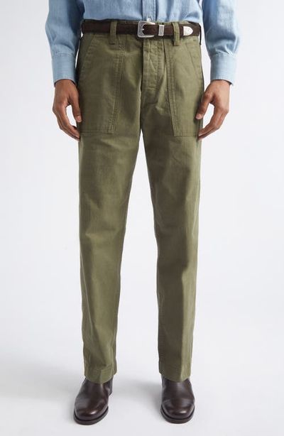 Drake's Drake's Cotton Twill Fatigue Trousers