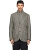 Drake's Drake's Gray Herringbone Tweed Mk. VII Games Blazer - 1