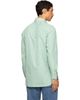 Drake's Drake's Green Narrow Stripe Cotton Poplin Button-Down Shirt - 3