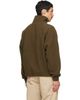 Drake's Drake's Khaki Casentino Wool Half-Zip Fleece Sweatshirt - 3
