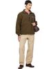 Drake's Drake's Khaki Casentino Wool Half-Zip Fleece Sweatshirt - 4