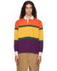 Drake's Drake's Multicolor Multi Stripe Cotton Rugby Polo - 1