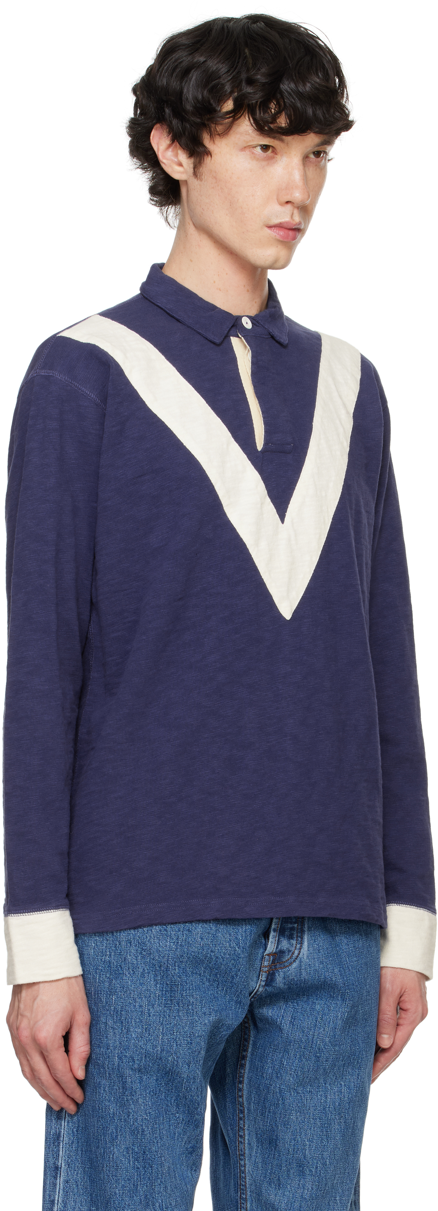 drakes_drakes_navy_chevron_cot