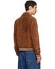 Drake's Drake's Tan Heavyweight A-2 Suede Bomber Jacket - 3