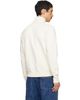 Drake's Drake's White Cotton Quarter Zip Sweatshirt - 3