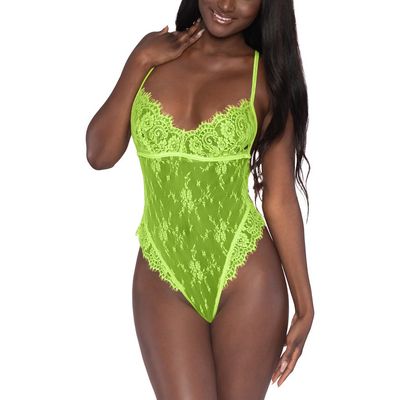 Dreamgirl Dreamgirl Citrus Sheer Lace Teddy 