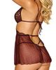 Dreamgirl Dreamgirl Cutout Babydoll Chemise & G-String Set - 2