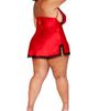 Dreamgirl Dreamgirl Eyelash Lace Trim Satin Chemise - 2