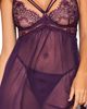 Dreamgirl Dreamgirl Eyelash Lace Underwire Babydoll Chemise & Thong Set - 3