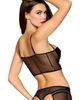 Dreamgirl Dreamgirl Faux Leather & Mesh Bustier, Garter Belt & Thong Set - 2