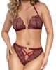 Dreamgirl Dreamgirl Lace Halter Bra & Thong Set - 1