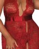 Dreamgirl Dreamgirl Lace Halter Nightgown & G-String Set - 4