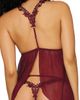 Dreamgirl Dreamgirl Lace Trim Mesh Babydoll Chemise & G-String Thong - 2