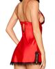 Dreamgirl Dreamgirl Lace Trim Underwire Satin Chemise - 2