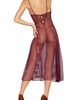 Dreamgirl Dreamgirl Swiss Dot Lace & Mesh Chemise & G-String Set - 2