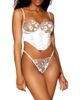 Dreamgirl Dreamgirl Underwire Satin & Sheer Mesh Bustier & G-String Set - 1