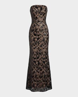 Dress the Population Black Label Genesis Strapless Mermaid Gown