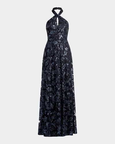 Dress the Population Black Label Manon Halterneck Gown