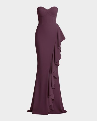 Dress the Population Black Label Paris Cascading Ruffle Dress