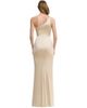 Dress The Population Dress the Population Amy One Shoulder Satin High Slit Gown - 4