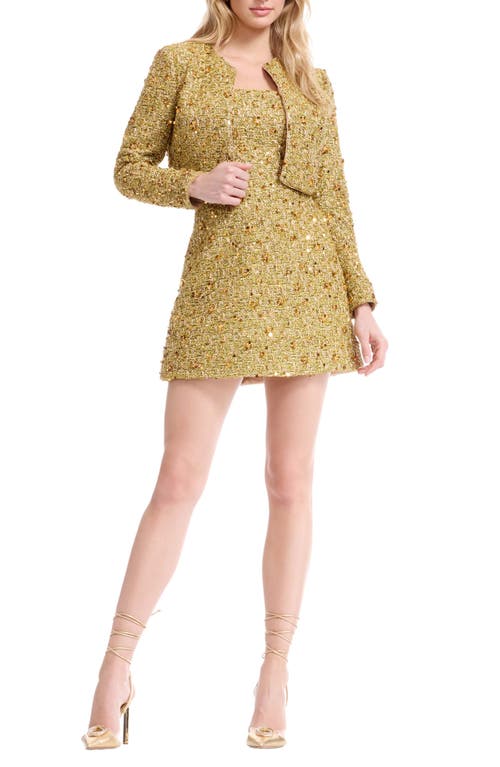 Dress the Population Dress the Population Andra Sequin Embellished Jacket