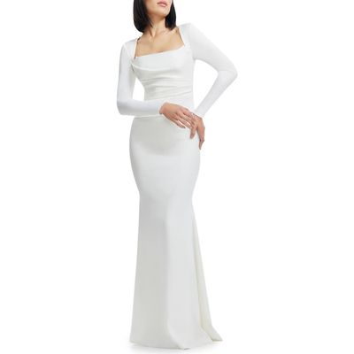 Dress the Population Dress the Population Delores Long Sleeve Evening Gown